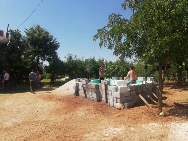 ocuklardan Mahmut Cebeci de babasna teekkr ederek havuza girdiklerinde serinlediklerini syledi.