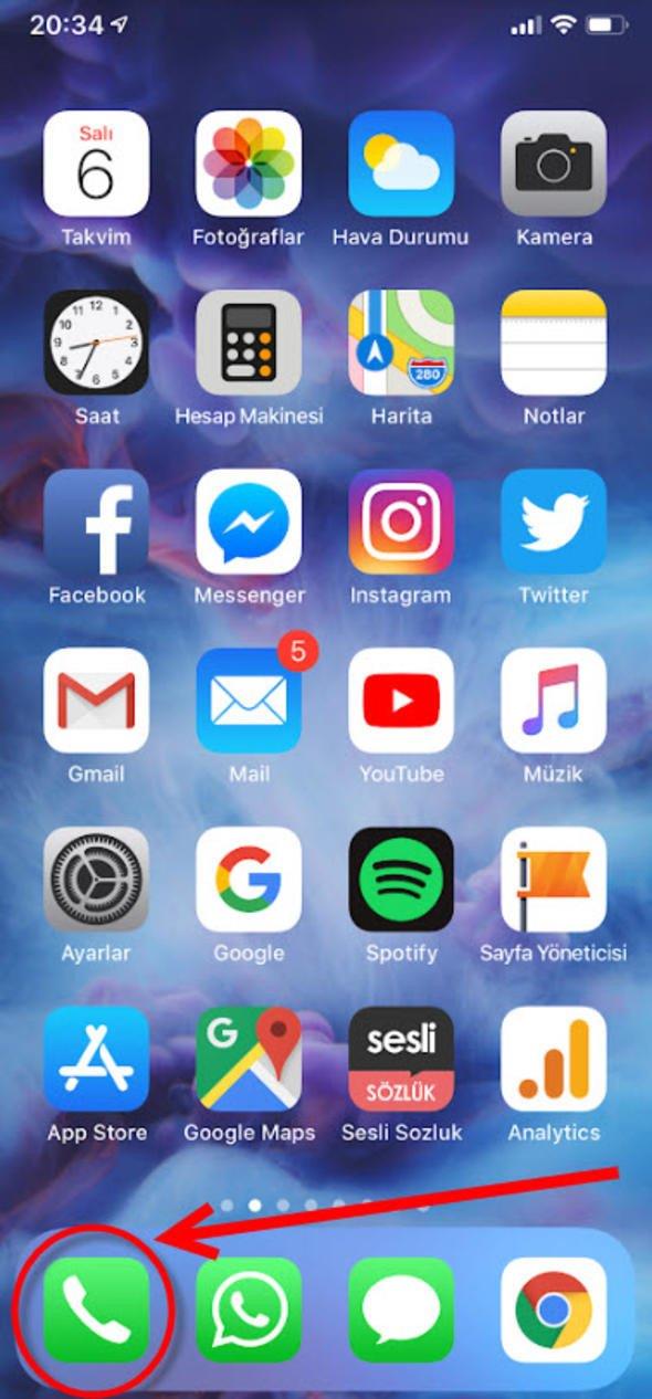 nce arama butonuna basyoruz.