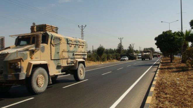 Konvoydaki birliklerin Suriye snrndaki kritik blgelerde konulandrlaca renildi.