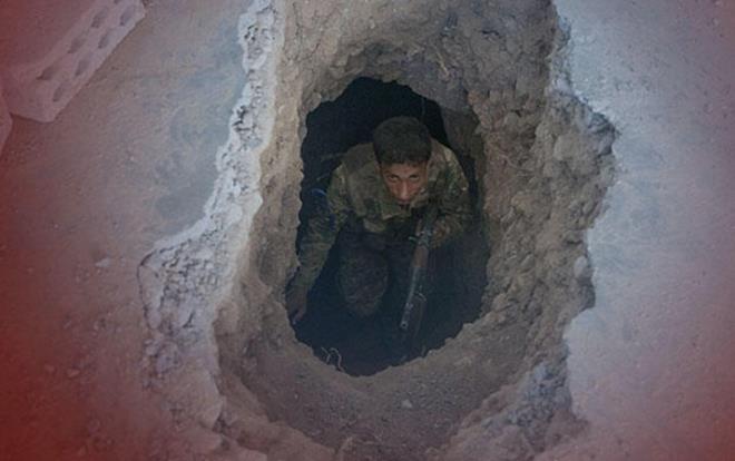 Bar Pnar Harekat kapsamnda terrden arndrlan Kito Ky'nde terr rgt YPG/PKK'nn kazd bir tnel ortaya karld.