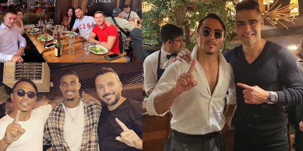 Saltbae (Tuzlama) hareketiyle tm dnya fenomen haline gelen Nusret Florin Andone ve Lemina'dan sonra Falcao'yu da arlad. te Nusret'in dnden bugne mdavimi olan nl isimler...