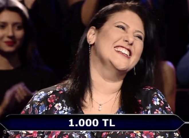 lk iki soruyu atlatt iin ok mutlu olduunu belirten yarmac bylelikle 1000 TL kazanm oldu.