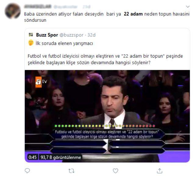 zleyiciler isyan etti Kim Milyoner Olmak ster'de ilk soruyla elendi    ok sayda Twitter kullancs Okan Tokmak'a "Doru cevab nasl bilemedin" tepkisi gsterdi.    te o isyan paylamlar...
