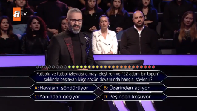 Yarmaclardan Okan Tokmak, daha birinci soruda elenirken verdii cevapla sosyal medyada gndem oldu.