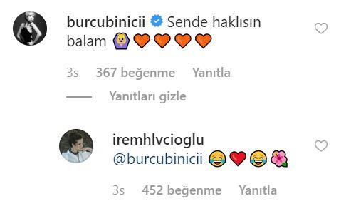 Takipileri nl oyuncudan fazla ara vermeden yeni bir projeye balamas ynnde dilekler alyor.    Paylama yorum brakan oyuncu Burcu Binici, &#8220;Sen de haklsm balam&#8221; diye yazd.    Helvacolu da emojilerle yant verdi.