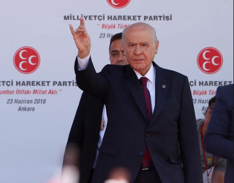 MHP y�kseli�te<br>    -Eyl�l 2019 oy oran� 8,8 Karars�zlar�n oyu da��t�ld���nda: 10,7  <br>  -Ekim 2019 oy oran�: 9,7 Karars�zlar�n oyu da��t�ld���nda: 11,9