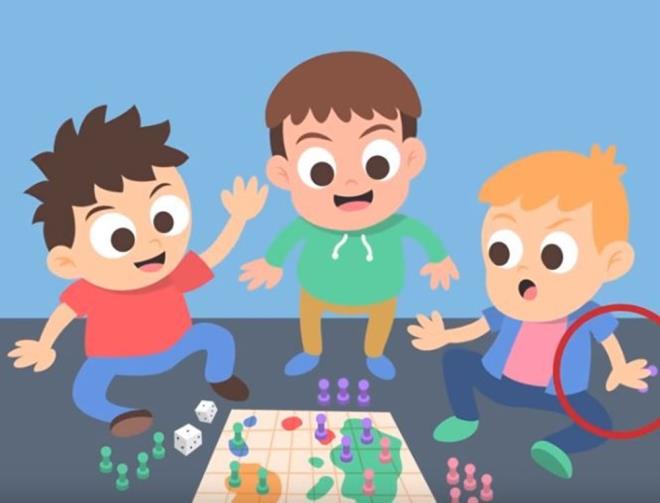 Sarn ocuk elinde ta saklyor.