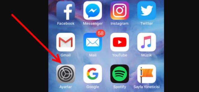 nce Ayarlar'a girin.