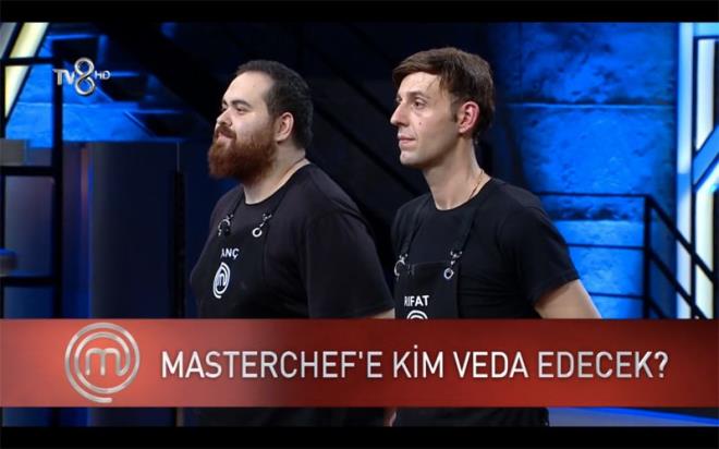 Masterchef'te kim elendi?<br>  Elemede son 2'ye kalan isimler Rfat ile Kvan oldu. Rfat balnn derisini kln karmak isterken yrtt. Kvan ise paneleyip kzartrken balna zarar verdi. Bu da iki yarmacy son ikiye brakt. Hem balnn derisi yrtan hem de i pilav i kalan Kvan elenen isim oldu.
