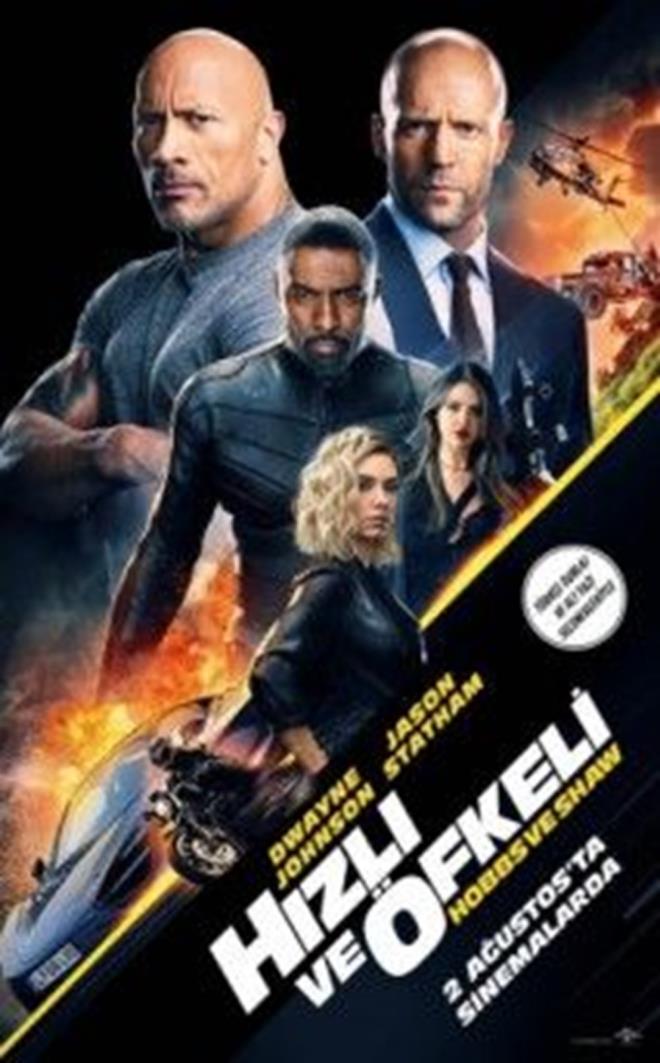 Dwayne Johnson, Jason Statham, Idris Elba, Vanessa Kirby, Eiza Gonzalez, Eddie Marsan, Teresa Mahoney ve Sonia Goswami'nin oynad "Hzl ve fkeli: Hobbs ve Shaw" filmi, en ok izlenen 7. yapm oldu.  <br>  1 milyon 446 bin 121 kiinin izledii filmden, vizyona girdii Austos ayndan itibaren 26 milyon 353 bin 284 lira haslat elde edildi. Brixton rolnde seyirci karsna Britanyal oyuncu Idris Elba'nn kt filmin ynetmen koltuunda David Leitch oturuyor.