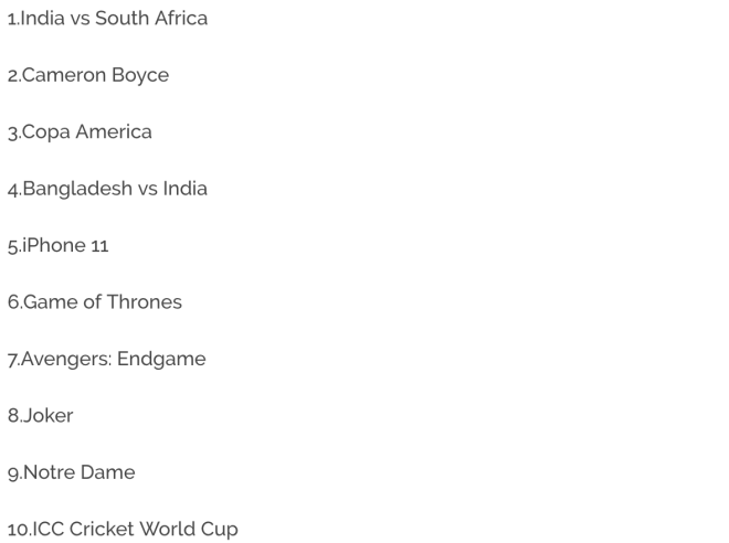 Dnyada 2019'da ykselen genel aramalar