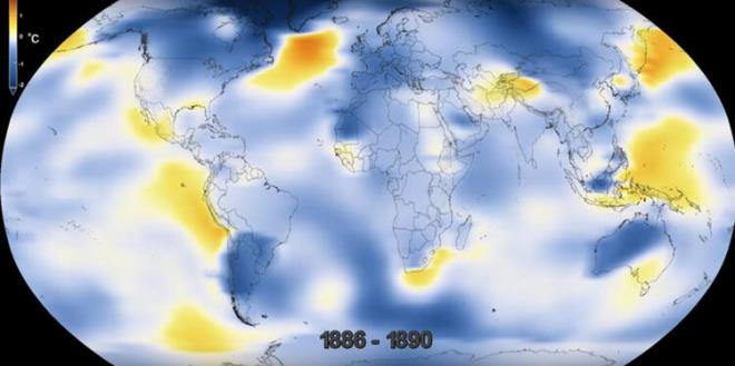 NASA'nn Uzay Aratrmalar Enstits (GISS) direktr Gavin Schmidt, "Dnyann herhangi bir yerinde ortalama scaklklarn daha souk olmasna ramen, gezegen zerindeki scaklklarn tamam son 40 ylda grdmz hzl snma eilimine devam ediyor" dedi.