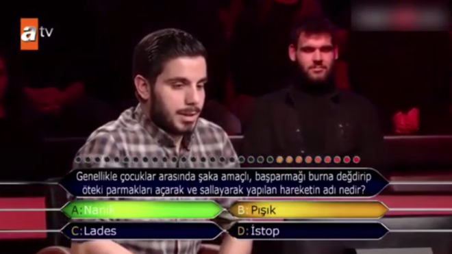 Yarmac ikinci soruda elenmesinin hayal krkln yaarken Kanan mirzalolu ile aralarnda enteresan diyalog geti.