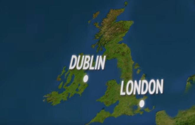 rlanda Cumhuriyeti ve ngiltere'de ky taraflar olduu gibi su altnda kalyor, adalar klyor.