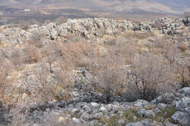 Ayrca alan ierisinde gzetleme kulesinin temel kalntlar da bulundu.