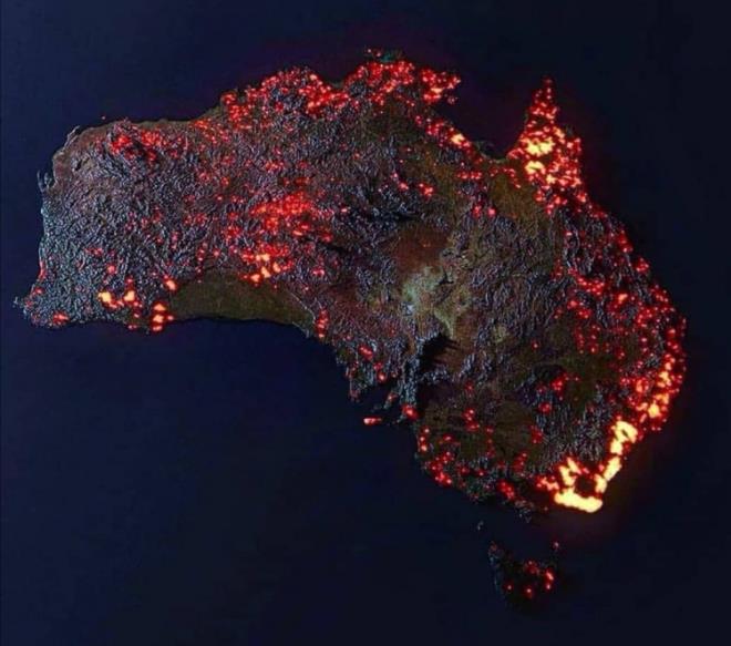 Orman ve ayrlk alanlarda etkili olan ve zaman zaman yerleim alanlarna da srayan yangnlarn korkutucu boyutu NASA tarafndan paylald.