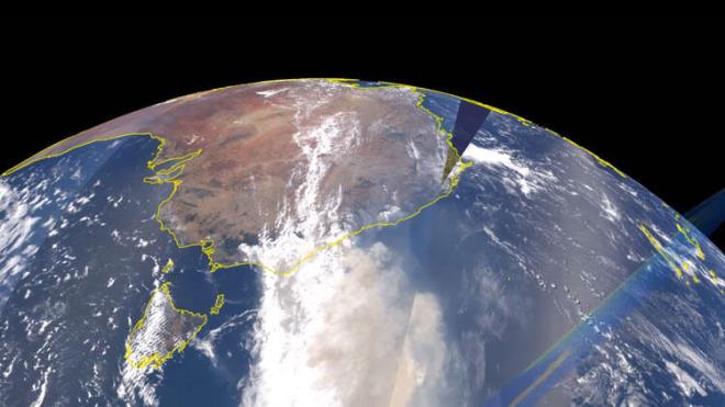 OK YAKINDA DNYAYI SARACAK  ABD uzay ajans, dumann ok yakn bir srede tam tur dnyay evireceini aklad.