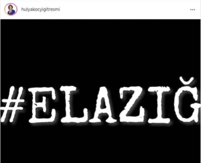 Hlya Koyiit<br>    Tm dualarmz, kalbimiz sizlerle. Allah bir daha yaatmasn. Kaybettiimiz canlara Allah'tan rahmet, yarallara acil ifalar diliyorum. Gemi olsun Elaz.