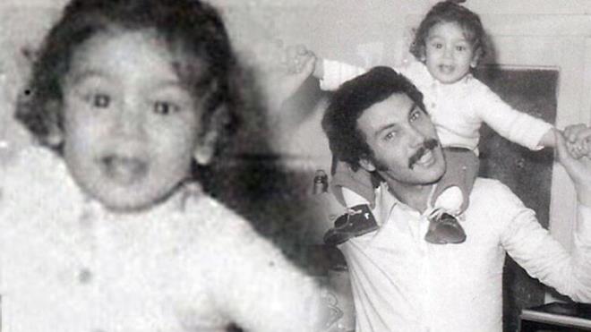 Babasnn omuzunda glmseyerek objektife poz veren bu kk kz tanyabildiniz mi?