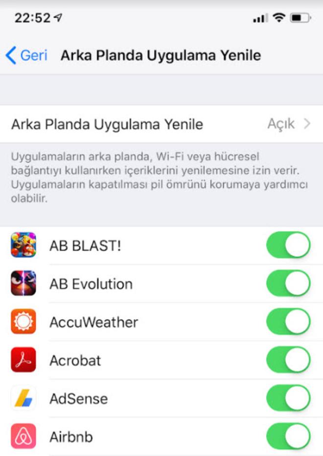 Karnza byle bir ekran gelecek.