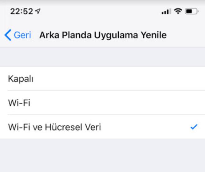 Burada ayarnzn nasl grndne bakn.