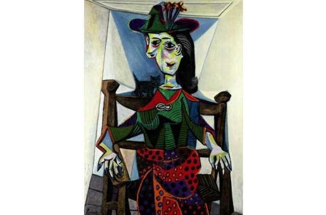 Dora Maar au Chat - Pablo Picasso  <br>  Resmin deeri 95 milyon 200 bin dolar. 2006'da bu resmi satn alan ismi bilinmeyen Rus alc bu resmin yan sra Monet ve Chagall'in resimlerini de alarak 100 milyon dolarn zerinde harcama yapt. Eserleri alann kim olduu halen bilinmiyor.