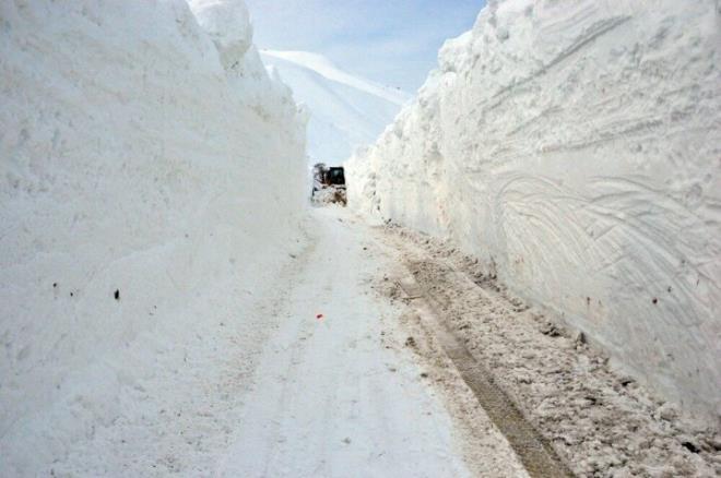 Mezrann yolunu amak iin il zel idaresi ekipleri alma balatt.