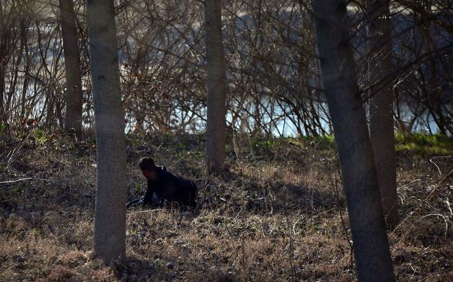Yaanan bu anlar hlas Haber Ajans kameralar tarafndan saniye saniye grntlendi.