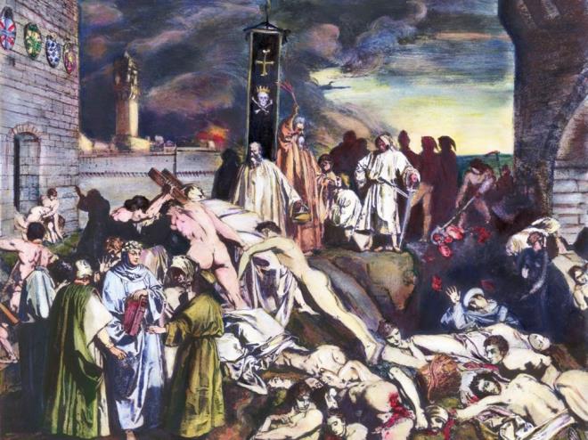 KARA LM  <br>  14. yzyla damgasn vuran olaylandan veba salgn kara lm olarak adlandrlyor. 1346?dan 1353?e kadar etkili olan salgnn ne kadar insan ldrd tam olarak bilinmiyor. Tarihiler saysnn en az 75 milyon olduunu ifade etse de rakam 200 milyon insana kadar kartan aratrmaclar da var. Asya?da balayan bu salgn gemilerle Avrupa?ya tand. O dnem Avrupa?da ehirlemi btn kentleri etkisi altna alan veba salgn ehirli nfusun nemli bir blmn ldrd. Tarihiler dnemin nemli kentlerinden olan Floransa?da nfusun te birinin vebadan ldn dnyor.