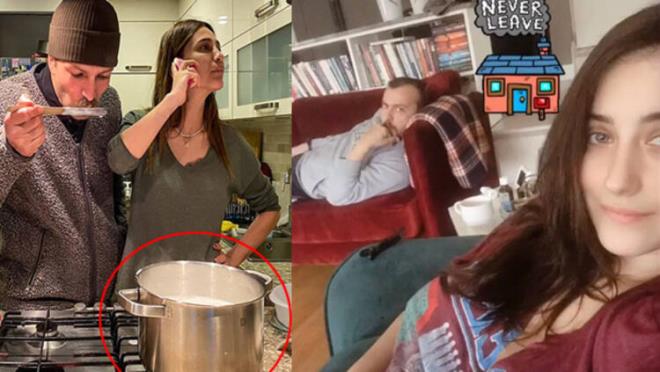 Eser Yenenler, Corona virs korkusuyla evinden kmama karar ald. Ei ve oluyla evde vakit geiren Yenenler, #evdekeyfimyerinde hashtagi'yle yeni bir akm balatt.