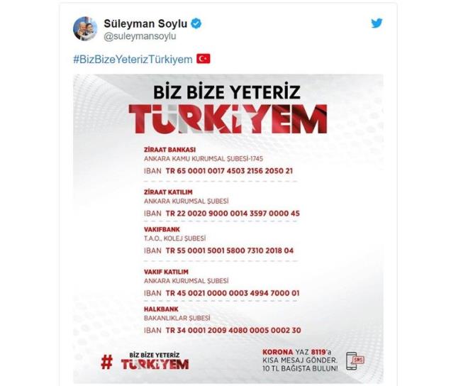 Her ilimizde ve ilemizde bulunan Sosyal Yardmlama ve Dayanma Vakflarmz araclyla ihtiya sahibi vatandalarmz belirleyip, bu yardmlar kendilerine sunacaz. Gerekirse muhtarlklarmz da devreye alarak, kampanyada toplanan paralarn en doru ekilde yerine ulamasn temin edeceiz. Kampanyay, ahsm olarak, 7 aylk maam balayarak ayorum.