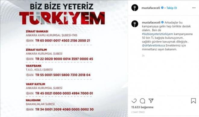 nl sanat Mustafa Ceceli, 50 bin TL baladn aklad.