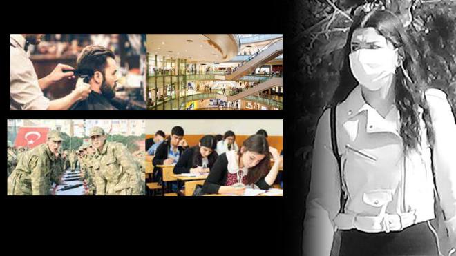 <p>AVM&#8217;LER VE CADDE MAAZALARI </p>  <p>MASKESZ GRLMEYECEK</p>  <p>  - Maskesiz girmek yasak.</p>  <p>  - Girite mterinin atei llecek.</p>  <p>  - Maaza ierisindeki dolam alanlar arttrlacak. Raflar ona gre ayarlanacak. - Dar alanlar kapatlacak.</p>  <p>  - eride belirli sayda mteri bulunacak.</p>