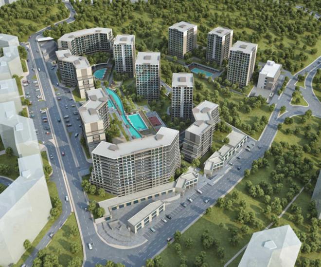 ALEMDA EMLAK KONUTLARI  <br>  TEM 34 TAHTAKALE  <br>  BULVAR 216  <br>  UPHILL COURT ATAEHR  <br>  BURGAZKENT  <br>  EVORA STANBUL MARMARA