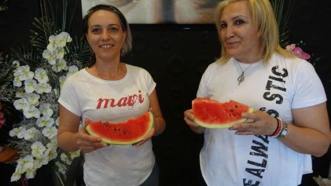 Melek Grbz ise lezzet olarak kabak al karpuz yerine ekirdek karpuzu tercih ettiklerini syledi.