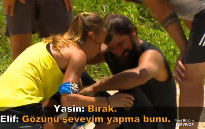 YASN SNR KRZ GERD  <br>Evrim'in oyunu brakmas ile artlar krmz takmn lehine dnd. 10' 6 kaybedilen oyun sonras Yasin, ok sinirlendi ve gzyalarna bouldu. Survivor Elif&#8217;in Yasin&#8217;i sakinletirme abalar ise ie yaramad.