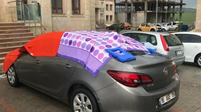 Vatandalar aralarn doludan korumak iin zerine battaniye rtt.