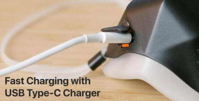 Olduka hzl arj olan maske, pek ok cihazda bulunan USB-C tipi giri kullanyor ve maskenin arj olmas iin ok beklemiyorsunuz.