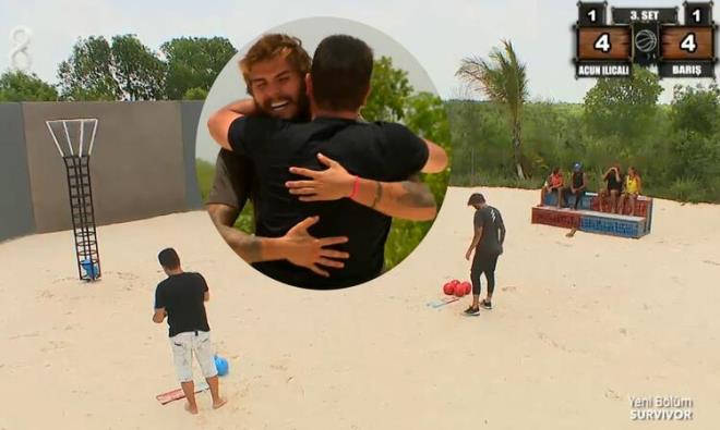 DDAYI BARI KAZANDI<br>  Survivor finaline sayl gnler kala, daha nceden konusu alan ve zerinde iddiaya girilen Bar Murat Yac - Acun Ilcal basket at mcadelesi heyecan yaand. Acun Ilcal, dokunulmazlk oyunu sonras at parkuruna gelerek Bar ile basketbol challenge iin yart. Basket at oyununda dl ise hz teknesiyle gezintiydi. Setler zerinden oynanan oyunda 3 setten ikisini kazanan isim Bar oldu.