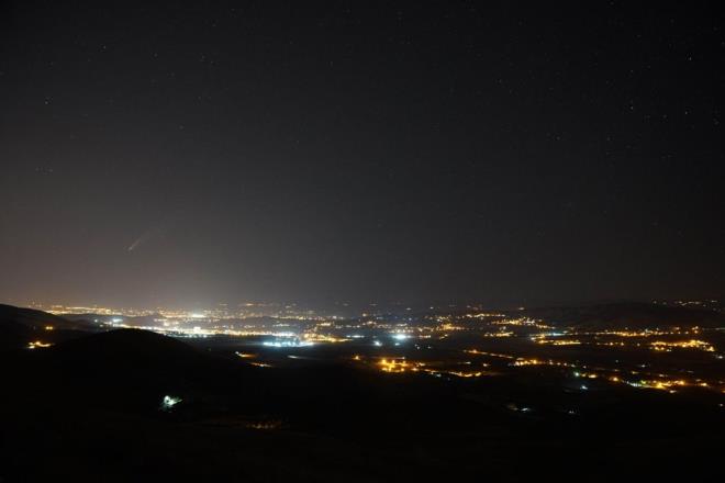 NASA tarafndan Mart aynda kefedilen ve adn Neowise teleskobundan alan C/2020 F3 NEOWI Neowise kuyruklu yldz, Malatya semalarnda grntlendi.