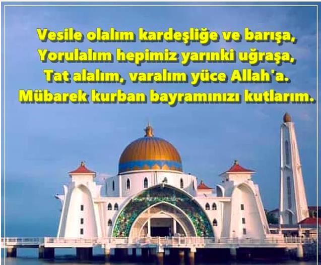 &#8220;Kendilerine ait birtakm yararlara tank olsunlar. Kendilerine rzk olarak verdii kurbanlk hayvanlar zerine belirli gnlerde Allah&#8217;n adn ansnlar. te bunlardan yiyin, sknt iindeki fakiri de doyurun&#8221;. (Hac 22/28)