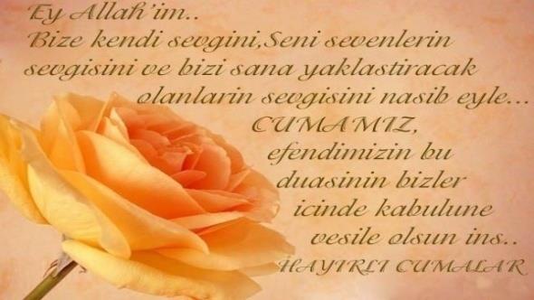 Ey Rabbim, bize Cennetin kokusunu duyur ve onun nimetlerinden nasiplendir. Bize atein kokusunu duyurma. Amin, hayrl cumalar dilerim.