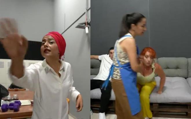 Agresif bir tavr sergileyen Esra bartlar ile ortal birbirine katt. Glah bunun zerine "Edep biraz adap' diye bararak karlk verdi. Esra bu szlere daha da ldrd. Araya giren Duygu, Glah' alp odadan kartt.