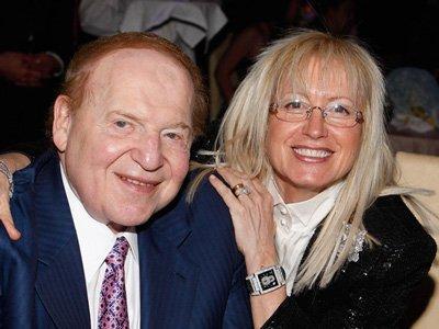 9. Sheldon and Miriam Adelson 2012'deki ba����: 143 milyon dolar