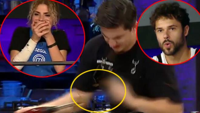 MasterChef Trkiye'de dn akam takm oyununu Maviler kazand ve Krmz takm bireysel dokunulmazlk oyununu oynad. Krmz takm kendi aralarnda yart mcadelede yarmaclar arasnda bulunan Sefa kaza geirdi. Yemek yaparken parmandan yaralanan Sefa zor anlar yaad.