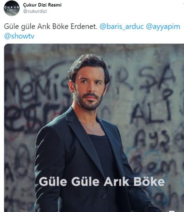 ukur dizisinin resmi hesabndan da "Gle gle Ark Bke Erdenet" paylam geldi.