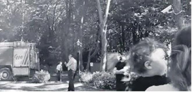 "mineyi yaktk ve sonrasnda mine birden alev ald. Baca tututu. Ne olduunu anlamadk.  itfaiye ekibiyle iki ambulans geldi."