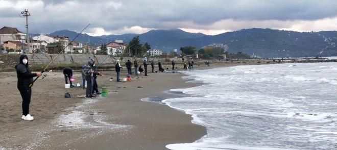 ORDU'da kltr balklar reten iftlikteki kafesin alarnn denizdeki iddetli frtna nedeniyle yrtld, evreye yaklak 2 ton levrek ve somonun dald ortaya kt. Oltasn kapann sahile kotuu kentte, vatandalar bol bol balk yakalad.