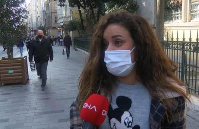 Kpeklerini gezdirmek iin dar ktn syleyen bir turist, "Bence stiklal Caddesi'nde fazla younluk var. Bu kadar olmas gerekmiyor. ki tane kpeim var, onlar iin mecbur kmam lazm. Yoksa kmam. nsanlar o kadar korkmuyorlar herhalde. Ben de anlamyorum" dedi.