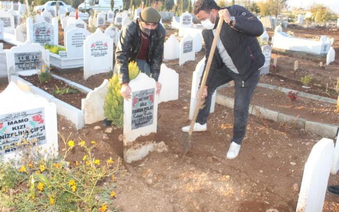 Ksa srede harekete geen Mezarlklar Mdrl ekipleri, ken mezarlarda alma balatt.